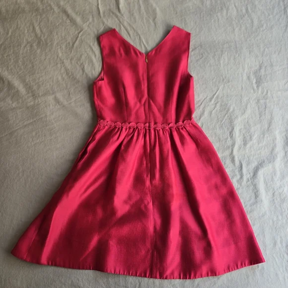 Draper James Red V-Neck Sleeveless Mini Dress - Picture 12 of 16